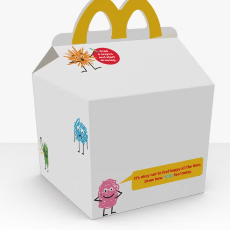 A Happy Meal box that starts a conversation