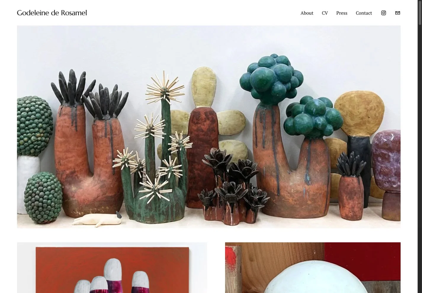 Website preview: Godeleine de Rosamel